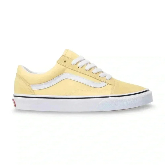 Vans  Old Skool Tender Yellow & White Suede Skate Shoes-US 2 - Picture 3 of 7
